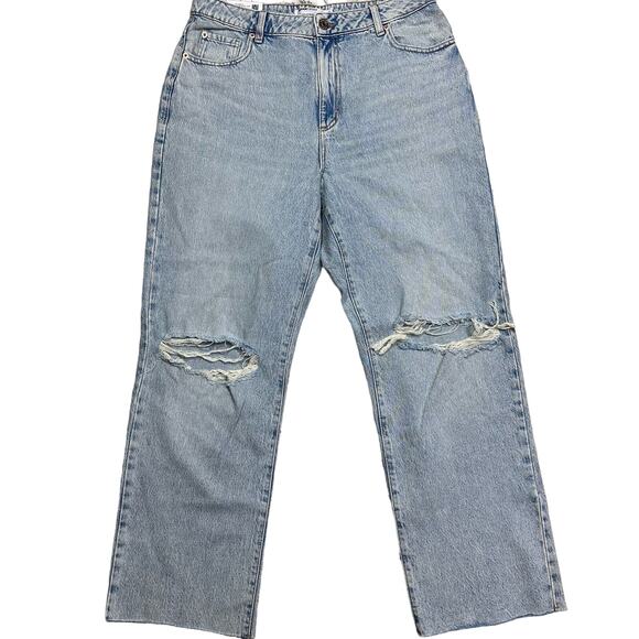 Garage Denim 90s Straight Droit Annees Jeans Size 13 Short Britney Blue - Picture 1 of 8
